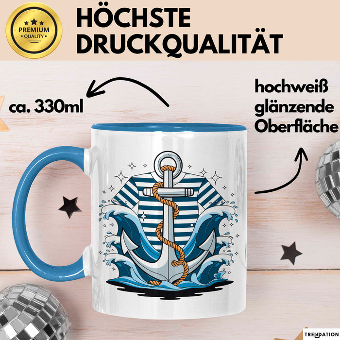 Seemann Tasse Geschenk Lustige Geschenkidee Spruch Für Ozean Liebhaber Blau Trendation