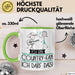 Geschenk für Country-Fan Tasse Lustige Geschenkidee Geburtstag Ich Bin Country-Fan Ich Darf Das Grün Trendation