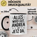 Andrea Tasse Geschenk Alles Ist Gut Andrea Ist Jetz Da Geschenkidee Becher mit Name Schwarz Trendation