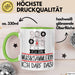 Geschenk für Musiksammlerin Tasse Lustige Geschenkidee Geburtstag Ich Bin Musiksammlerin Ich Darf Das Grün Trendation