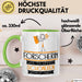 Forscherin Weil Es Keinen Schöneren Beruf Gibt Tasse Geschenk für Eine Forscherin Lustig Grün Trendation