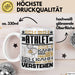 Athlet Geschenk Tasse Geschenkidee für Athlet Geburtstag Lustiger Spruch Ich Bin Athlet Ich Kann Es Dir Erklären Aber Nicht Für Dich Verstehen Weiß Trendation
