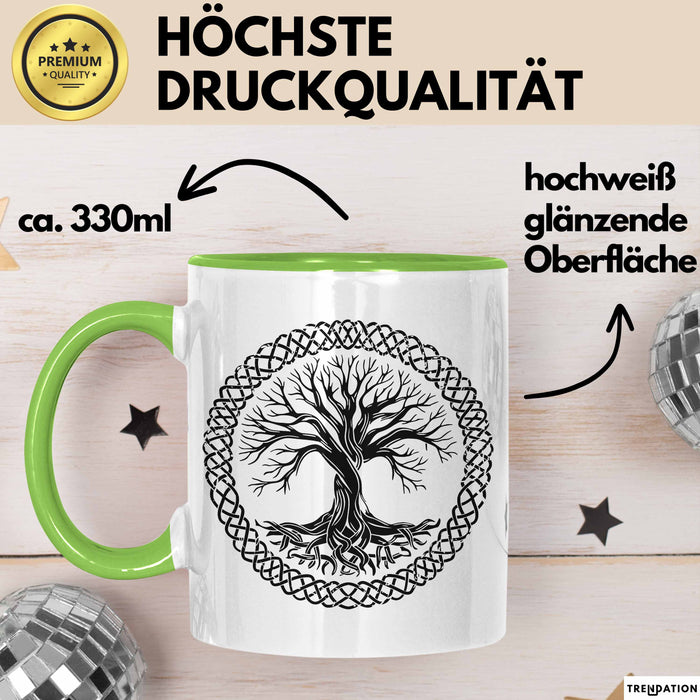 Bonsai-Baum-Liebhaber Tasse Geschenk Geschenkidee Gärtner Grün Trendation