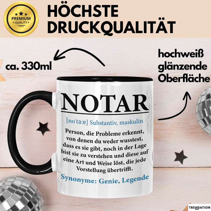 Notar Tasse Geschenkidee Notar Definition Rechtsexperte Trendation