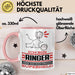 Ringer Geschenk Tasse Ich Bin Ringer Aber Sag Doch Einfach Superheld Lustige Geschenkdiee für Ringer Kaffee-Becher Rosa Trendation