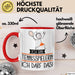 Geschenk für Tennisspielerin Tasse Lustige Geschenkidee Geburtstag Ich Bin Tennisspielerin Ich Darf Das Rot Trendation
