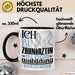 Zahnärztin Ausbildung Start Geschenk Tasse Ich Bin Zahnärztin In Der Ausbildung Ich Darf Das Kaffee-Becher Geschenkidee Schwarz Trendation