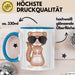 Frettchen Tasse Geschenk Sonnenbrille Grafik Lustige Geschenkidee Blau Trendation