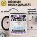 Stand-Up-Paddler Tasse Geschenk für Stand-Up-Paddler Geburtstag Lustiger Spruch Kaffee-Becher Was Ist Deine Superkraft Schwarz Trendation