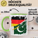 Pakistan Deutschland Flagge Halb Deutscher Halb Pakistaner Fußball Germany 2025 Europa Pakistan Grün Trendation