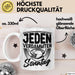 American Football Tasse Geschenk Jeden verdammten Sonntag American Football-Spieler Geschenkidee Kaffee-Becher Weiß Trendation