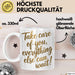 Motivierend Inspirierend Tasse Geschenk Lustige Geschenkidee Spruch Kümmere Dich Um Dich Alles Andere Kann Warten Weiß Trendation