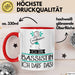 Geschenk für Bassistin Tasse Lustige Geschenkidee Geburtstag Ich Bin Bassistin Ich Darf Das Rot Trendation