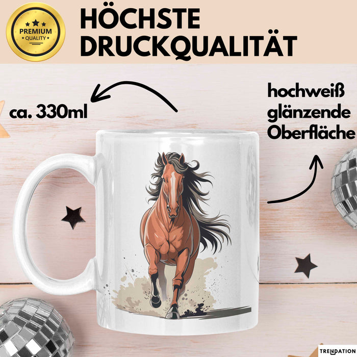 Reiter Tasse Geschenk Lustige Geschenkidee Spruch Für Reitsport Liebhaber Weiß Trendation