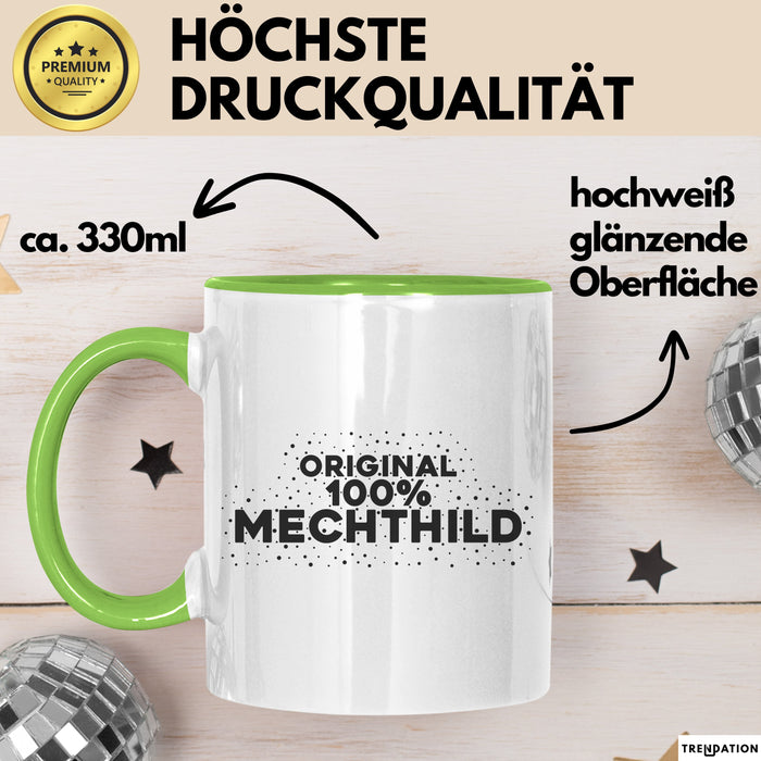 Mechthild Tasse Original 100% Mechthild Geschenk Grün Trendation