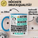 ElektronischerMusikproduzent Geschenk Tasse Lustiger Spruch Erheben Sie Sich Der ElektronischerMusikproduzent Betritt den Raum Blau Trendation