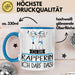 Geschenk für Rapperin Tasse Lustige Geschenkidee Geburtstag Ich Bin Rapperin Ich Darf Das Blau Trendation