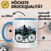 Fahrradpendler Tasse Geschenkidee für Zur Arbeit Radfahrer Blau Trendation