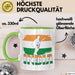 Indien Tasse Geschenk Cricket Indische Cricket-Fans Geschenkidee Grün Trendation