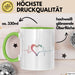 Sanitäter Tasse Geschenkidee für Ersthelfer Grün Trendation