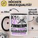 Zimmerin Ausbildung Start Geschenk Tasse Ich Bin Zimmerin In Der Ausbildung Ich Darf Das Kaffee-Becher Geschenkidee Schwarz Trendation