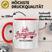 Irmgard Tasse Geschenk Ich Bin Vollkommen Irmgard Geschenkidee Geburtstag Rot Trendation