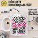 Tochter Tasse Geschenk Glueck Ist Eine Tochter Wie Dich Geschenkidee Mama Papa Weiß Trendation