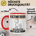 Katzenbetreuer Tasse Geschenk für Katzenbetreuer Der Mann Der Alles Kann Geschenkidee zum Geburtstag Rot Trendation