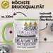 Breakdancerin Tasse Geschenk Lustig Abstand Halten Hochleistungs-Breakdancerin Mit Drang Zur Perfektion Bei Der Arbeit Grün Trendation