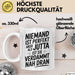 Jutta Tasse Geschenk Niemand Ist Perfekt Jutta Verdammt Nah Dran Geschenkidee Weiß Trendation