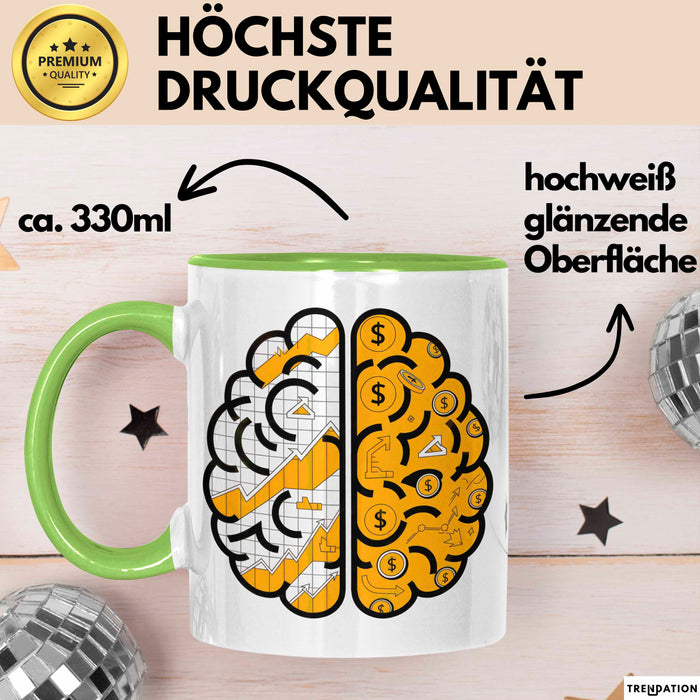 Ökonom Tasse Geschenk Lustige Geschenkidee Spruch Für Daten Denker Grün Trendation