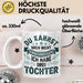 Vater Von 3 Kindern Du Kannst Mich Nicht Erschrecken Ich Habe 3 Töchter Becher Tasse Weiß Trendation