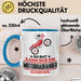 Motorradfahrer Geschenk Tasse So Gut Kann Nur Ein Motorradfahrer Aussehen Geschenkidee Kaffee-Becher Blau Trendation