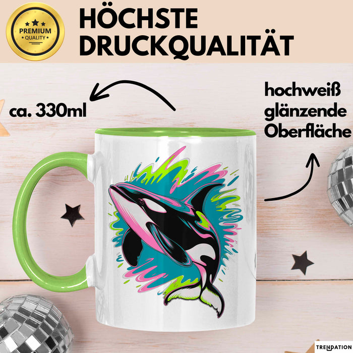 Wal Tier Tasse Geschenk Lustige Geschenkidee Spruch Grün Trendation