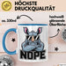 Nashorn Tasse Geschenk Lustige Geschenkidee Spruch Nö Blau Trendation