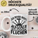 Handwerker Geschenk Tasse Ich Werde Nicht Aufgeben Aber Fluchen KFZ Mechaniker Hausmeister Elektroniker Anlagenmechaniker Weiß Trendation