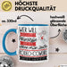 Rodeo-Cowgirl Tasse Geschenk Spruch Wer Will Schon Prinzessin Sein Wenn Man Auch Rodeo-Cowgirl Sein Kann Blau Trendation