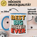 Big Sister Ältere Geschwister Schwestern Tasse Becher Geschenk Lustige Geschenkidee Spruch Die Beste Big Sister Aller Zeiten Blau Trendation