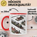 Modelleisenbahn Sammler Tasse Geschenk Lustige Geschenkidee Spruch Für Miniatur Bahn Fans Rot Trendation