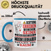 Musikliebhaber Geschenk Tasse Lustiger Spruch Erheben Sie Sich Der Musikliebhaber Betritt den Raum Blau Trendation