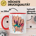 Nageltechniker Tasse Geschenkidee für Mani Profi Rot Trendation