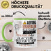 Slackline-Instruktorin Tasse Geschenk Lustiger Spruch Bitte Erheben Sie Sich Seine Majestät Die Slackline-Instruktorin Betritt Den Raum Grün Trendation