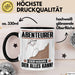 Abenteurer Tasse Geschenk für Abenteurer Der Mann Der Alles Kann Geschenkidee zum Geburtstag Schwarz Trendation