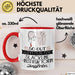 Slackline-Instruktorin Geschenk Tasse So Gut Kann Nur Eine Slackline-Instruktorin Aussehen Geschenkidee Geburtstag Weihnachten Lustig Rot Trendation