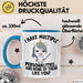 Humor Tasse Geschenk Ich Habe Mehrere Personalitäten Und Keine Mag Dich Einhorn Kaffee-Becher Blau Trendation