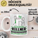 Kellner Geschenk Tasse Ich Bin Kellner Aber Sag Doch Einfach Superheld Lustige Geschenkdiee für Kellner Kaffee-Becher Weiß Trendation