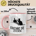 Erkenne Die Zeichen Tasse Geschenk Tasse Mittelfing** Geschenkidee Kaffee-Becher Sarkasmus Spruch Rosa Trendation