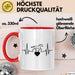 Pferde Tierliebhaber Herzschlag Tasse Geschenk Lustige Geschenkidee Spruch Rot Trendation