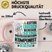 Komponist Geschenk Tasse Lustiger Spruch Erheben Sie Sich Der Komponist Betritt den Raum Rosa Trendation