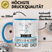Geschenk für Outdoor-Bloggerin Tasse Lustige Geschenkidee Geburtstag Ich Bin Outdoor-Bloggerin Ich Darf Das Blau Trendation